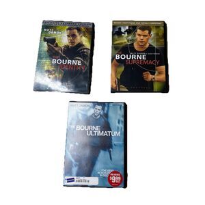 The Jason Bourne Collection DVD Discs Matt Damon Identity Supremacy Ultimatum